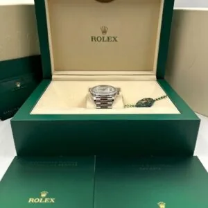 RLX Day-Date 40mm 228349RBR-0040 Meteorite Dial President Bracelet