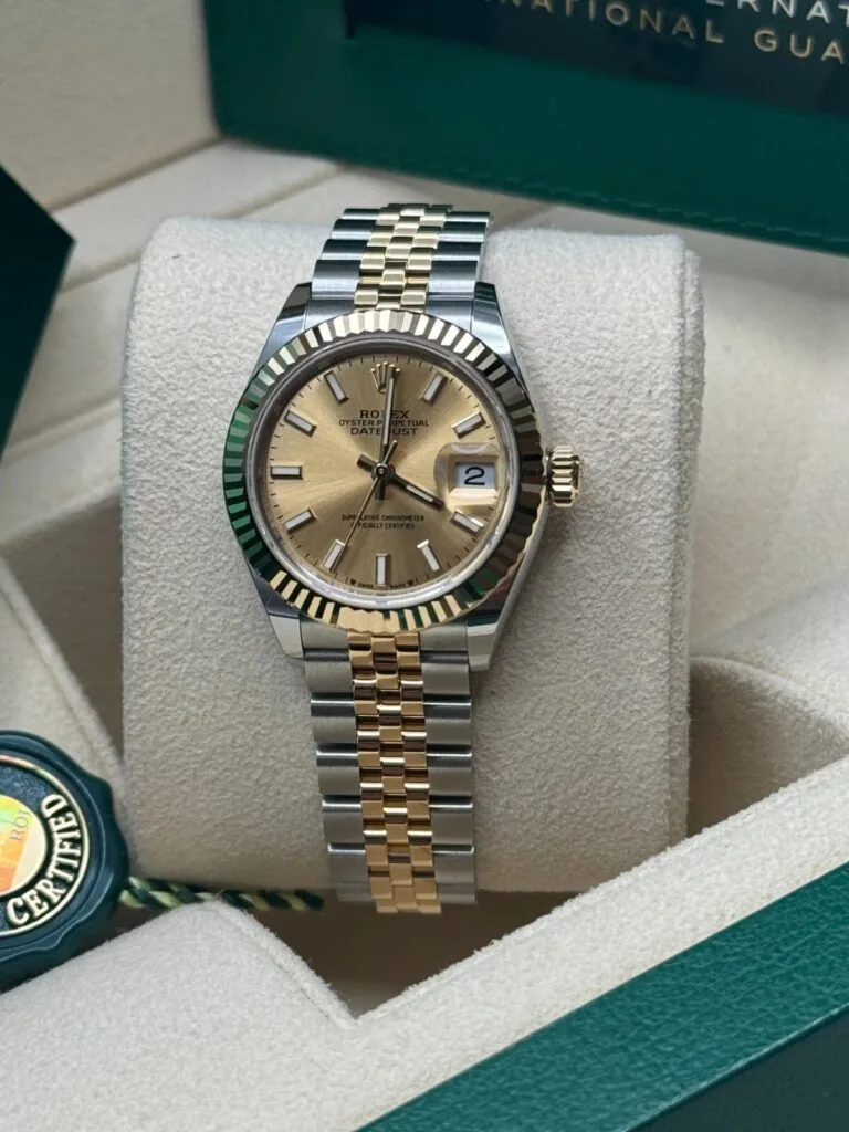 RLX Lady-Datejust 31mm 279173 Champagne Index Dial Oyster Bracelet