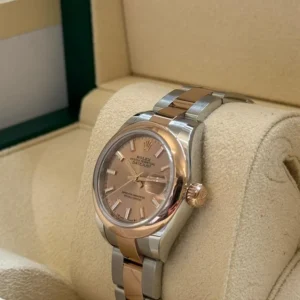 RLX Lady-Datejust 31mm 279161 Rose Stick Dial, Two Tone Stainless Steel & 18K Rose Gold Oyster Bracelet Women's Watch