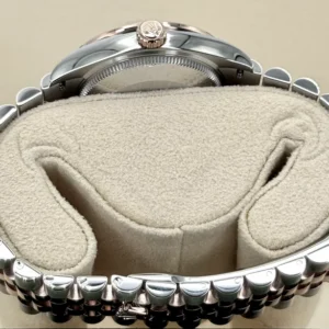 RLX Datejust m278381-0005/0006 Chocolate Roman Diamond 31mm Dial Diamond-Set Bezel and Oyster Bracelet Watch