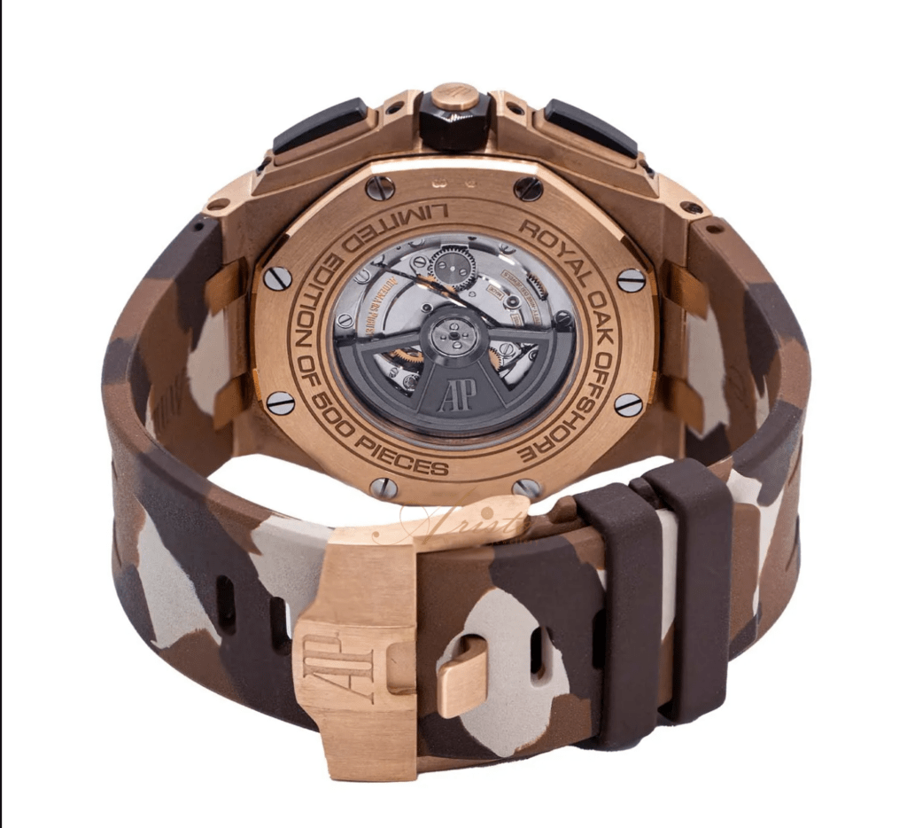 A&P OFFSHORE Pink Gold Brown Camouflage Dial CHRONOGRAPH 44mm