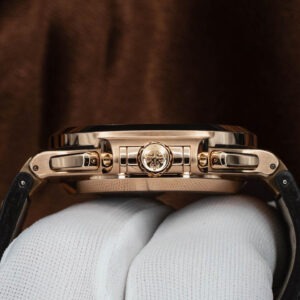 Patek Philippe Nautilus Rose Leather Replica