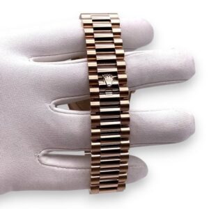 RLX Day-Date 40mm Chocolate Dial and Diamond Bezel 228345rbr-0024