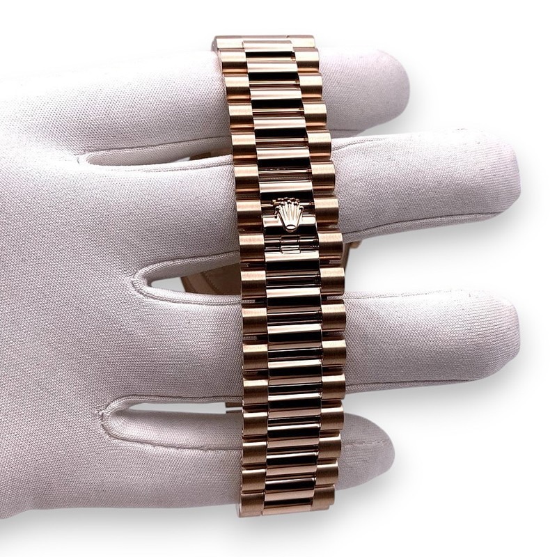 RLX Day-Date 40mm Chocolate Dial and Diamond Bezel 228345rbr-0024