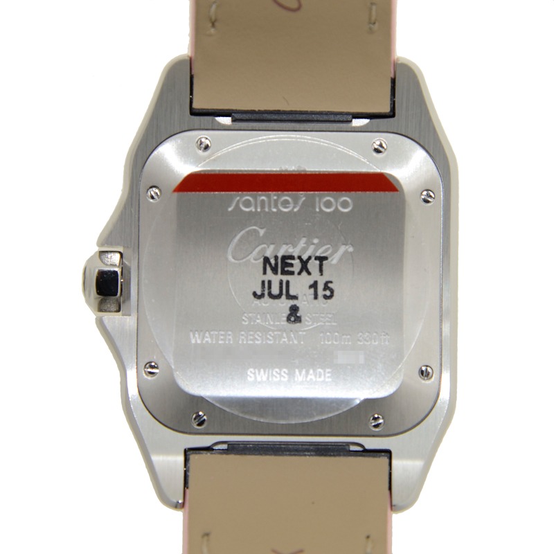 CARTIER SANTOS 100 Pink Strap W20126X8 - United Luxury