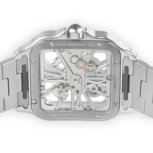 Cartier Santos Large Model Skeleton Watch WHSA0028 - United Luxury