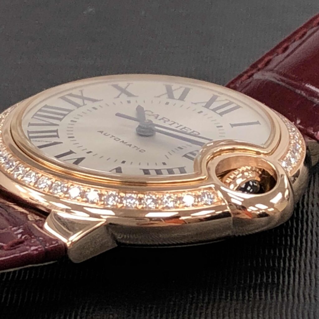 Cartier Ballon Bleu Bleu 18K Rose Gold Diamond 33mm WJBB0033 - United Luxury