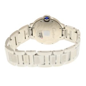 Cartier Ballon Bleu Bleu Silver Diamond 36mm W4BB0024 - United Luxury