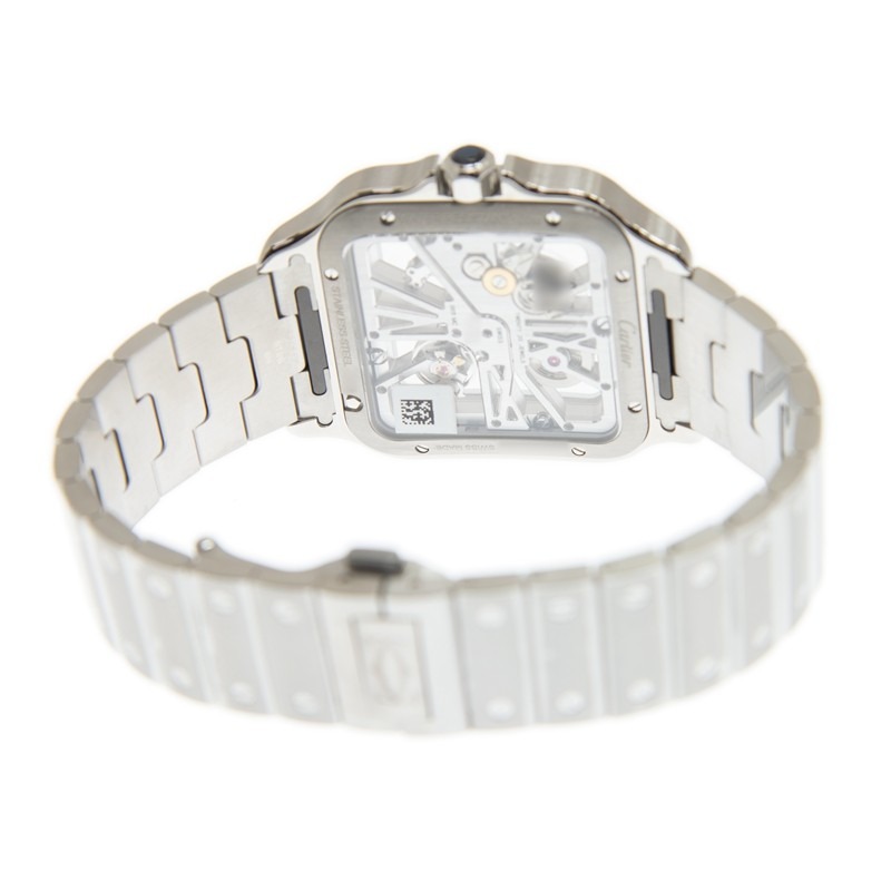Cartier Santos Large Model Skeleton Watch WHSA0015 - United Luxury