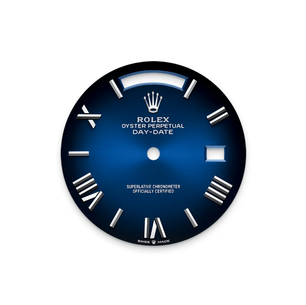 RLX Day-Date 40mm 228396TBR-0042 Blue ombré Roman Dial