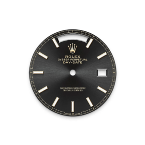 RLX Day-Date 40mm 228398TBR-0041 Bright Black Dial President Watch