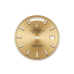 RLX Day-Date 40mm Champaign Dial and Diamond Bezel Yellow Gold President Bracelet 228348RBR-0008