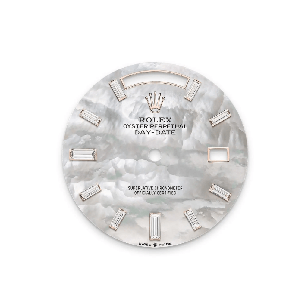 RLX Day-Date Mother of Pearl Diamonds Dial 228345rbr-0026
