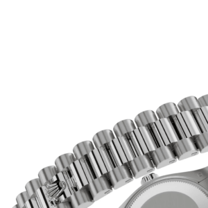 RLX Datejust m278289RBR-0012 Silver Dial White Gold President Watch