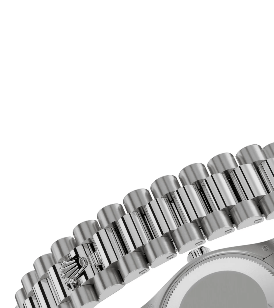 RLX Datejust m278289RBR-0016 Pink Dial White Gold President Watch