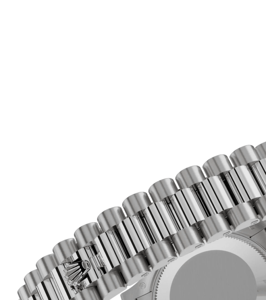 RLX Datejust m278289RBR-0021 Silver Dial White Gold President Watch