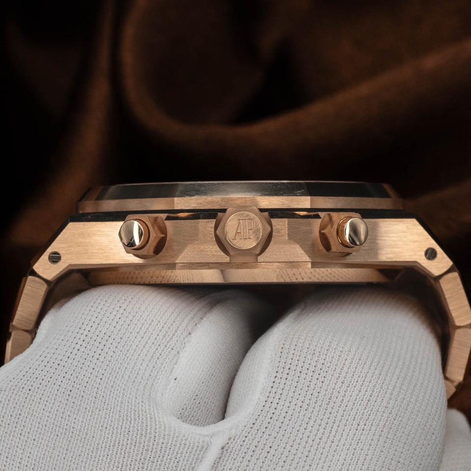 A&P ROYAL OAK Pink Gold “Bleu nuit nuage 50” Dial CHRONOGRAPH 41mm
