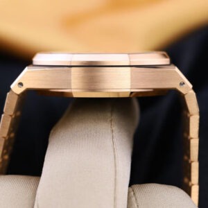 A&P ROYAL OAK Pink Gold Silver-Toned Dial CHRONOGRAPH 41mm