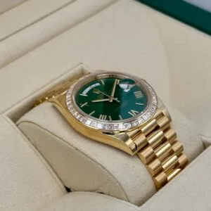 RLX Day-Date 40mm 228398TBR-0039 Green Dial President Watch