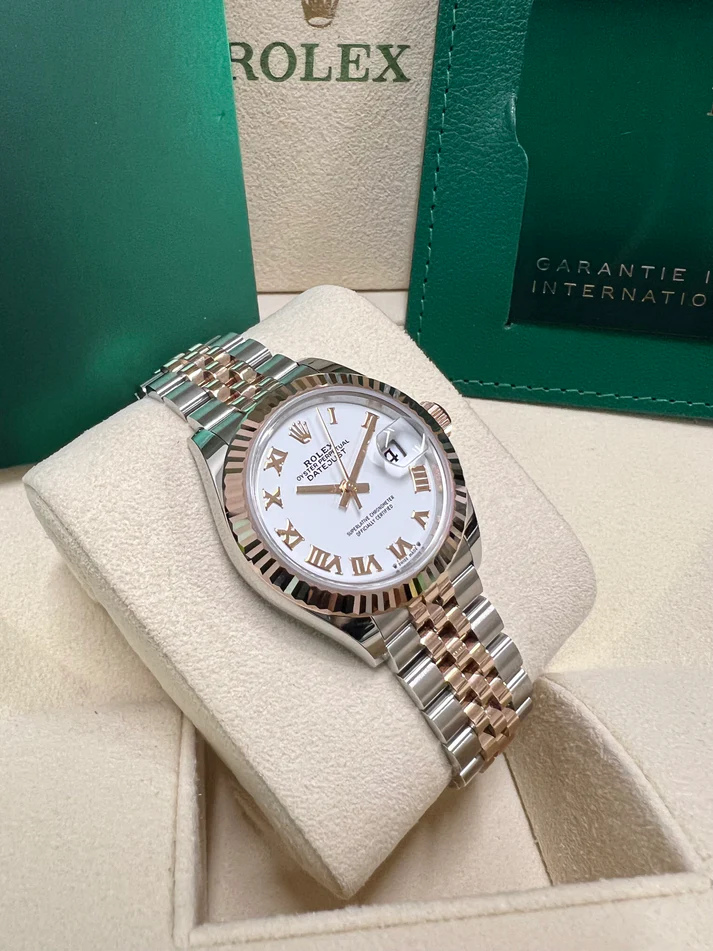 RLX Lady-Datejust 31mm 279171 White Roman Oyster Stainless Steel and Rose Gold