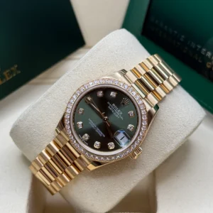 RLX Datejust m278288RBR-0007 Olive Green 31mm Dial President Bracelet Watch