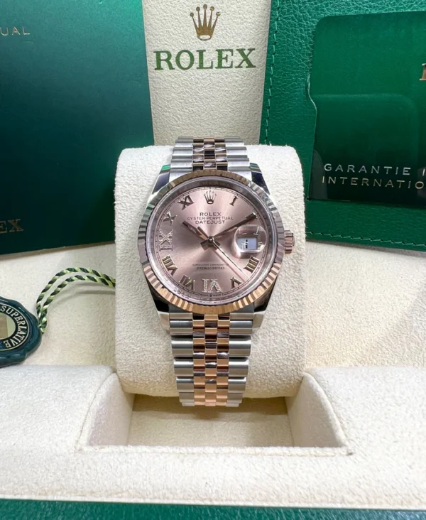 RLX Datejust 36mm 126231 Rose Dial Oyster Bracelet