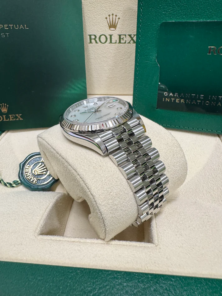 RLX Datejust 36mm 126234 Mother of Pearl Diamond Dial Oyster Stainless Steel
