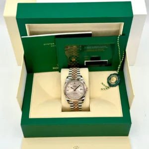 RLX Datejust 41mm 126331 Sundust Diamond Jubilee Steel and Everose Gold Watch