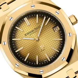 A&P ROYAL OAK "JUMBO" Smoked Yellow Gold-Toned Dial 39mm