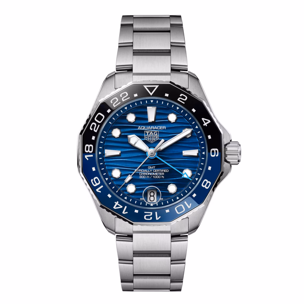 TAG Heuer Aquaracer Professional 300 GMT 42mm Mens Watch Blue WBP5114.BA0013