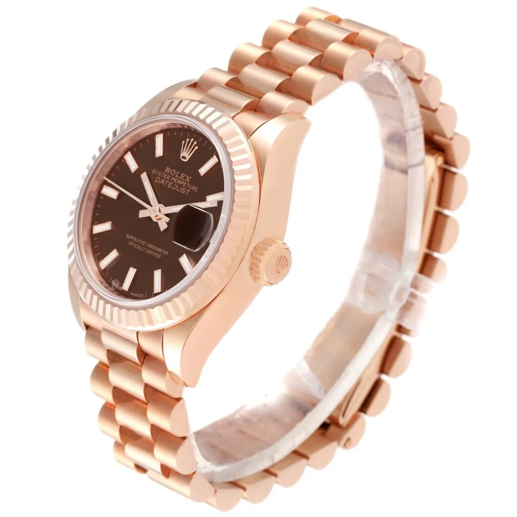 RLX Lady-Datejust 31mm 279175 Chocolate Dial President Everose Gold