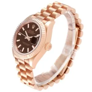 RLX Lady-Datejust 31mm 279175 Chocolate Dial President Everose Gold