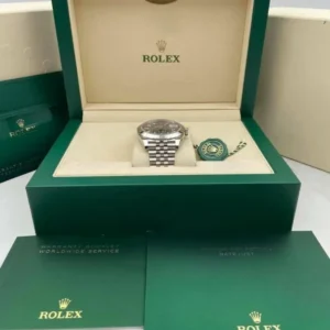 RLX Datejust 41mm 126300 Slate Index Jubilee Stainless Steel Watch