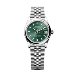 RLX Datejust m278240-0011/0012 31mm Green Stick Domed Bezel Oyster Oystersteel