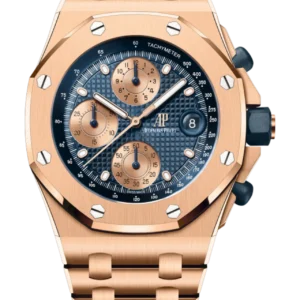A&P OFFSHORE Pink Gold Blue Dial CHRONOGRAPH 42mm