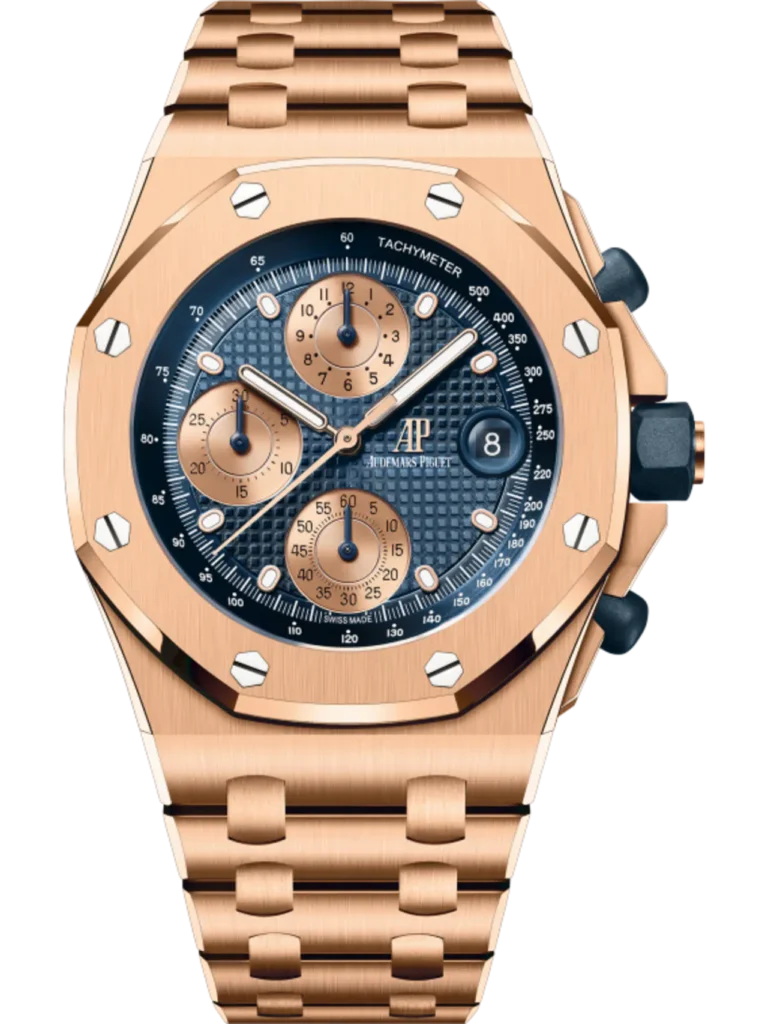 A&P OFFSHORE Pink Gold Blue Dial CHRONOGRAPH 42mm