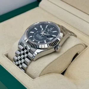 RLX Sky-Dweller 42mm 336934-0007/0008 Stainless Steel Black Dial Oyster