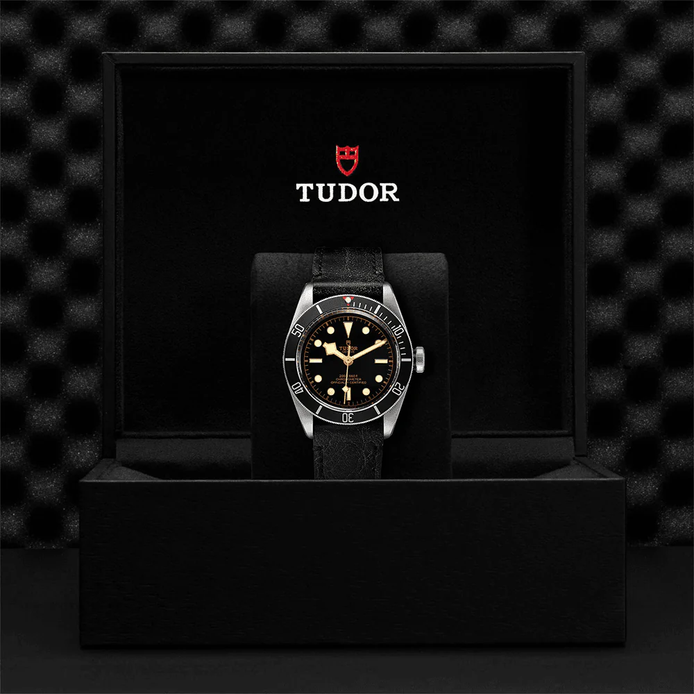 TUDOR Black Bay 41mm Black Dial & Bezel Men's Automatic Strap Watch M79230N-0008