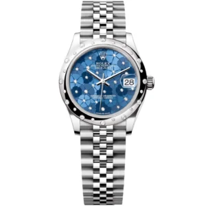 RLX Datejust m278344-0037/0038 Blue Floral Motif Dial 31mm Oyster