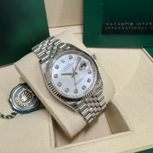 RLX Datejust 36mm 126234 Mother of Pearl Diamond Dial Oyster Stainless Steel