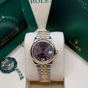 RLX Datejust m278243-0013/0014 31mm Dark Grey Dial Yellow Rolesor Oyster Watch