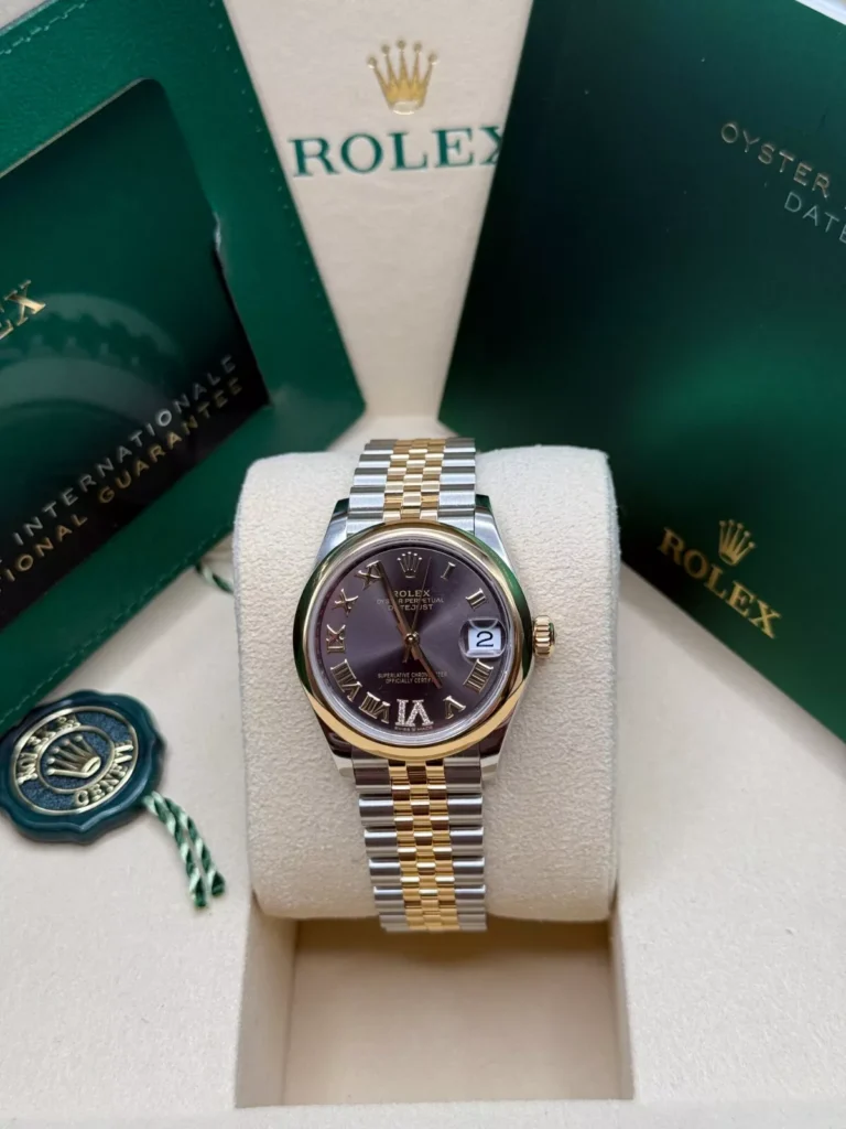 RLX Datejust m278243-0013/0014 31mm Dark Grey Dial Yellow Rolesor Oyster Watch