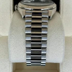 RLX Day-Date "President" 40mm White Gold Green Roman Dial - 228239