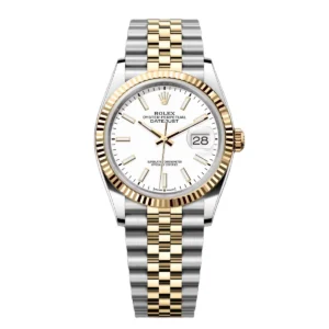 RLX Datejust 36mm 126233 White Index Dial Two-Tone Jubilee Bracelet Watch