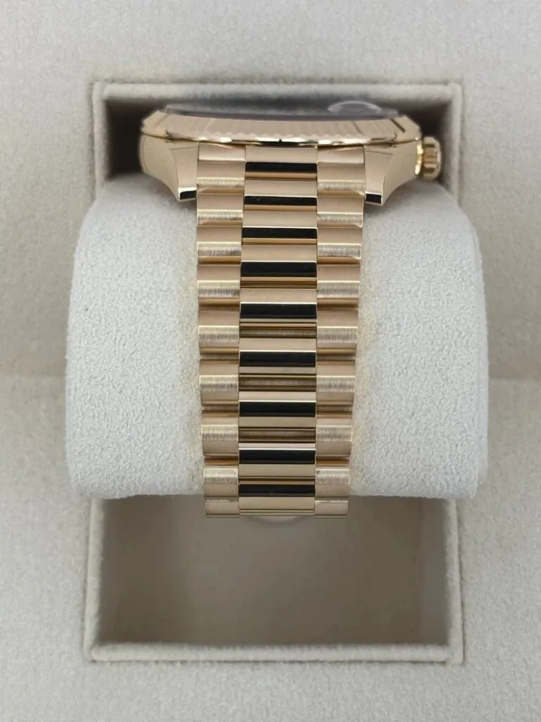 RLX Day-Date "President" 40mm Yellow Gold Black Index Dial - 228238