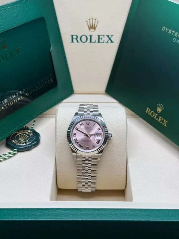 RLX Lady-Datejust 31mm 279174 Pink Roman Dial Oyster Bracelet