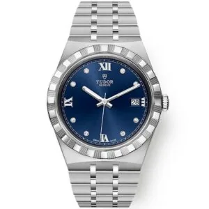 TUDOR Royal 38mm Blue Diamond Dial Automatic Bracelet Watch M28500-0006