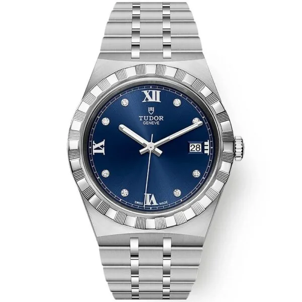TUDOR Royal 38mm Blue Diamond Dial Automatic Bracelet Watch M28500-0006