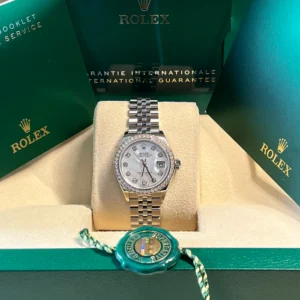 RLX Lady-Datejust 31mm 279384RBR White Mother-of-Pearl Dial Oyster Bracelet