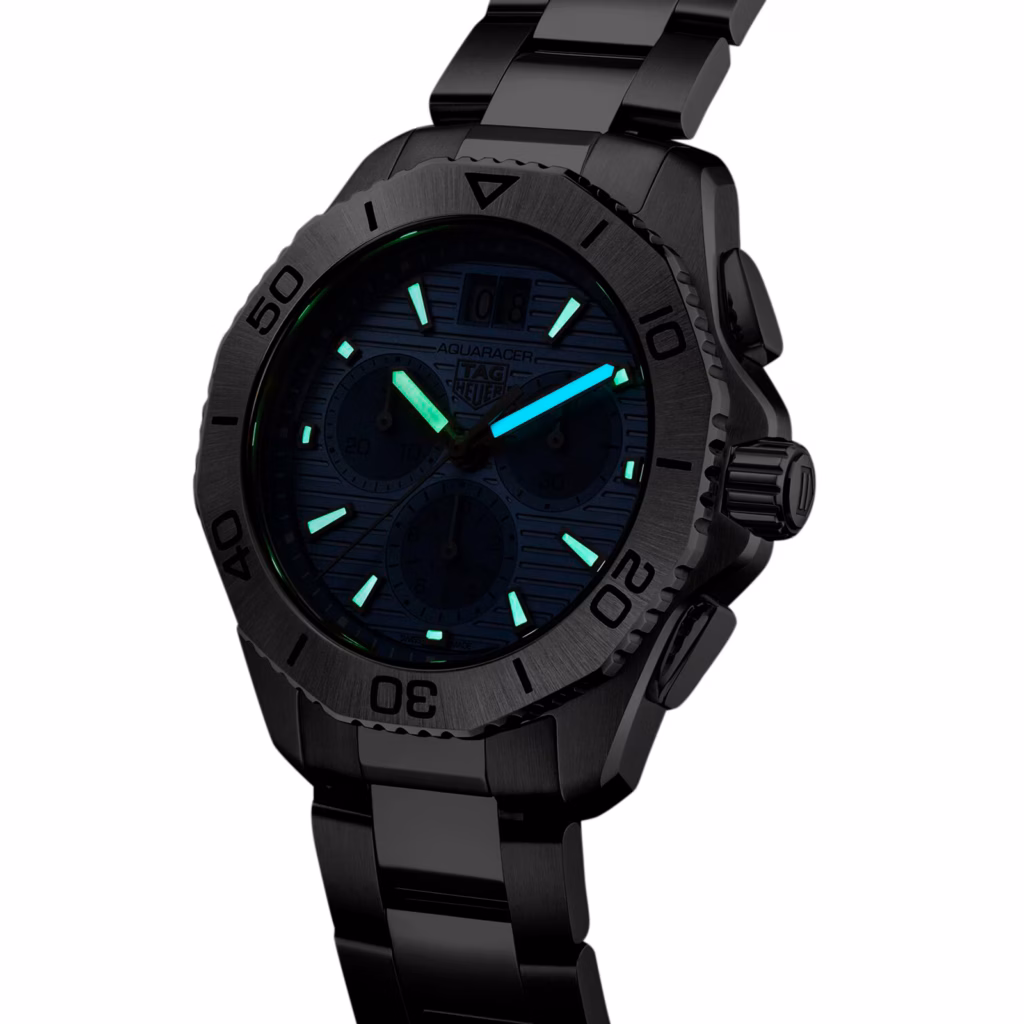 TAG Heuer Aquaracer Chronograph 40mm Mens Watch Blue CBP1112.BA0627